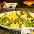 ♡ひな祭り♡'s cooksnap of when they made スナップエンドウと卵の柚子胡椒炒め.