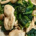 クック1QUBWN☆'s cooksnap of when they made 牡蠣とほうれん草ときのこのオイスター炒め.