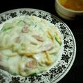 ＊Minnie＊'s cooksnap of when they made 一人分 白菜のクリームパスタ.