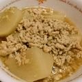 goofygoofy's cooksnap of when they made カブと鶏挽肉の煮物.