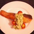 Honey☆CAFE's cooksnap of when they made ☆鮭のムニエル＆アボガドソース☆.