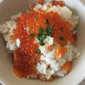 Roadster星子's cooksnap of when they made 秋鮭といくらのひつまぶし風.