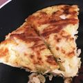 ピンクlotus's cooksnap of when they made 山芋たっぷりお好み焼き.