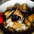クックRY8YBK☆'s cooksnap of when they made 中華風☆さっぱり豚ナス丼.