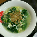 M130018's cooksnap of when they made ウエイパーで！卵とほうれん草のスープ.