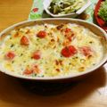 komutatata's cooksnap of when they made トマト&ミックスベジ☆ラーメングラタン.