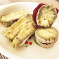 嫁しゃん's cooksnap of when they made ほっこり♡レンジで簡単 焼き芋☆*+.