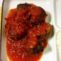 はにゃ3's cooksnap of when they made ＊ピーマンの肉つめのトマトソース煮込み＊.