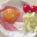 ゆーこリン♡'s cooksnap of when they made 可愛いハムエッグ♪.