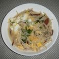 まくのうち's cooksnap of when they made モヤシと卵の春色煮浸し☆.｡.:*･ﾟ.