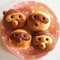 ざっくす。's cooksnap of when they made たぬきのさつまいもチョコあんパン.