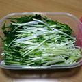 えま＊'s cooksnap of when they made 水菜シャキシャキ保存法.
