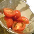 mi◎kitchen's cooksnap of when they made プチトマトをトマトであえた？マリネ.