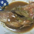 藍川咲's cooksnap of when they made 赤魚の煮つけ.