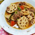 うさチ's cooksnap of when they made ご飯のすすむ肉と根菜のこっくり煮.