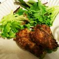はぴ365's cooksnap of when they made ☆ﾍﾙｼｰえのき茸の味噌ﾋﾟｰﾏﾝ肉詰め.