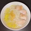 WOODs´'s cooksnap of when they made 温まりましょ❣️白菜と鶏のあっさり煮麺.