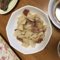 a0imama♡'s cooksnap of when they made ハヤトウリとベーコンの炒め物.