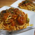 ゴースカ's cooksnap of when they made 揚げなすとツナのトマトソース温・冷OK.