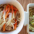 みるく茶's cooksnap of when they made きのこともやしのサラダ☆黒酢ドレ和え.