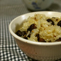 haruku221's cooksnap of when they made 黒豆煮のおこわ♪.