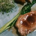 桜月❀咲良mommy's cooksnap of when they made 小松菜の簡単ｿﾃｰ.