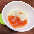 豆乳pudding's cooksnap of when they made 離乳食 中期 〜鶏だんご〜.