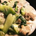 ヨシレモン's cooksnap of when they made 鶏もも肉と青梗菜のクリーム煮❁*+.