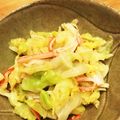 ミッズー's cooksnap of when they made カニカマとキャベツのおひたし＊ごま油和え.