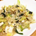 いなぬ's cooksnap of when they made 節約♪ほうれん草もやし豆腐のチャンプル風.