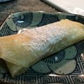 ひっとんわーるど's cooksnap of when they made ✾バナナとマスカルポーネの春巻きデザート.
