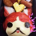 nachan♡'s cooksnap of when they made 簡単ジバニャンのキャラ弁当☆妖怪ウォッチ.