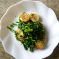necoronda's cooksnap of when they made 長芋と春菊 サッとしょうゆ炒め 簡単.