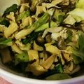 トラ女's cooksnap of when they made ピリ辛キャベツときのこ炒め.