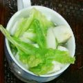 ma___111's cooksnap of when they made 白菜とはんぺんのスープ.