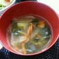 4double5's cooksnap of when they made 優しいコンソメスープ.
