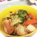 nharuse's cooksnap of when they made 冷凍野菜、海鮮ミックス、で中華丼.