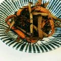 わかさわ家's cooksnap of when they made 千切りこんにゃく入りきんぴらごぼう.