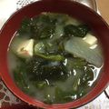 chi−ちゃん's cooksnap of when they made ほうれん草と白菜の味噌汁.