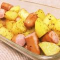 ミクモン's cooksnap of when they made お弁当に◎ウインナーとポテトのハーブ焼き.