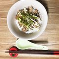 akipopc's cooksnap of when they made 鯖味噌缶で鯖丼(*´∀｀*)♡.