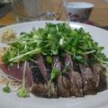 ダイナマイト漆黒's cooksnap of when they made 鰹のタタキ☆たっぷり薬味で～♪.