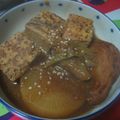 クック鳩゜'s cooksnap of when they made 鰤と豆腐と葱としし唐の味噌煮.