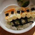 みるく茶's cooksnap of when they made 簡単キャラ弁☆卵焼き電車.
