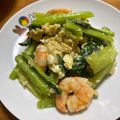 ハクミオ's cooksnap of when they made 彩り鮮やか♪小松菜とエビの卵炒め.