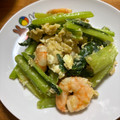 ハクミオ's cooksnap of when they made 彩り鮮やか♪小松菜とエビの卵炒め.
