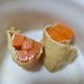 新米まんま's cooksnap of when they made 簡単♡人参の油揚げ巻きの煮物☺お弁当にも.