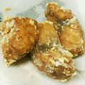 ぴょん吉Cafe's cooksnap of when they made 鮪アラで作る節約レシピ☆マグロの竜田揚げ.