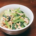 あーみせんせ's cooksnap of when they made 味付け不要！小松菜とシーチキンの炒め物.