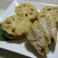 caramel-cookie's cooksnap of when they made 鮭のレンコンはさみ揚げ.